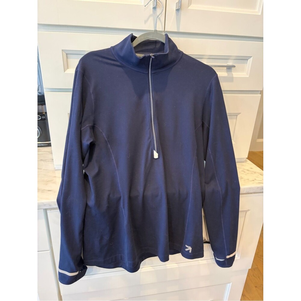 New balance Navy Half-Zip Pullover Top